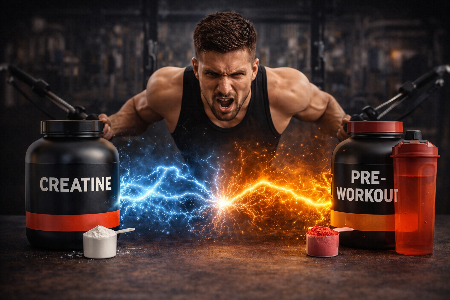 Güç ve Odak: Antrenmanını Canavara Dönüştürecek İkili (Kreatin & Pre-Workout)